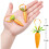 S-Easter Carrot Hanging Ornaments - 12Pcs Premium Foam Glitter Artificial Carrots for Easter Decoration 8