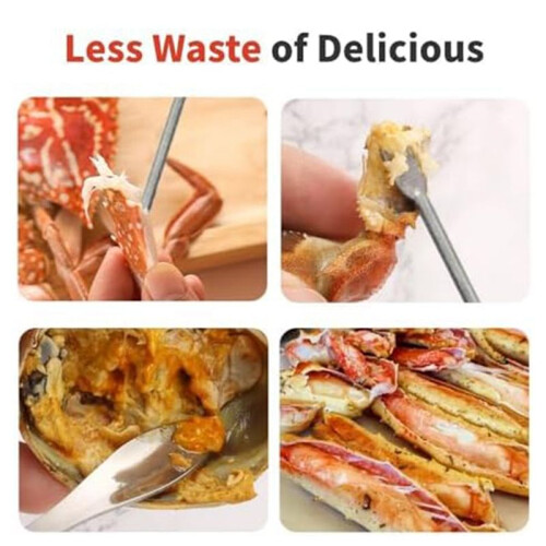 2PCS Crab Crackers and Tool Multifunctional Crab Leg Cracker Efficient Lobster Crackers Sturdy Seafood Crackers and Tool