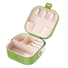 Earring Jewelry Case with Handle, Jewelry Travel Case, Jewelry Holder Organizer, Small Travel Jewelry Boxes,Green