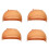 HD Wig Cap Stocking Cap Transparent Wig Cap Thin Nylon Cap Multifunctional Convenient  Covers,Brown 4 Pcs 1