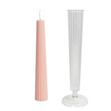 Gestreepte Lange Stok Kolom Aromatherapie Kaars Schimmel Kit PC Kunststof Acryl Mal DIY Handgemaakte Kerk Kaars Maken Tool