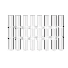 8Pcs Hinged Flower Vase Clear Glass Test Tube Hanging Flower Holder for Home Decor, S