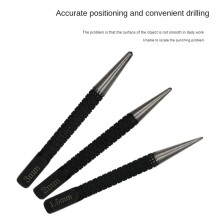 3 Stuks Center Punch Positionering Punch Boren Fixer Zwart Cilindrische Nagel Punch Pin Tool Accessoires 1.5Mm/2Mm/3Mm