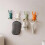 Toothbrush Holder Wall Mounted, Multi-Function Hook Waterproof Self Adhesive Single Toothbrush Hook Plug Holder for Wall 3
