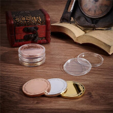 6Pcs Blank Challenge Coin 1.57 Inch Round Metal Stamping Blank Medal 3mm Thick Solid Laser Engravable Discs,Multicolor