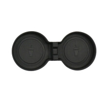 Auto Waterbekermat Onderzetters Sleuven TPE Antislipmat voor Model 3 Highland 2024 Interieuraccessoires, Zwart