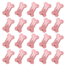 Cute Dog Hairpin Colorful Bone Shape Hairpin Pet Small Dog Hair Clips for Chihuahua Pug Grooming Dog Accessories-A