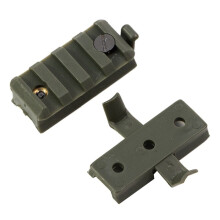 1 Pair Nylon Lead Rail Helmet Flashlight Clip Rail Slider Universal Helmet 20mm Accessories Flashlight Clip, B