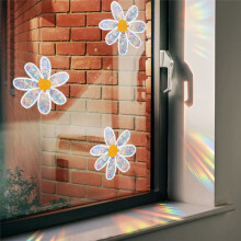 Adesivo de Parede PVC EletrostáTico de Vidro para Janela Suncatcher Rainbow Prismas Decal-Sereia