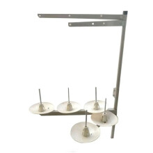 Industrial Metal Sewing Machine 5 Spool Thread Stand Holder for Sewing Embroidery Supplies with Heavy Duty Plastic Base
