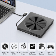 6 in 1 Brander Draagbare Externe USB3.0/Type-C Dvd-Rw-Schijf Optische Drive Dvd-Rom-Brander Multifunctionele Dvd-Drive