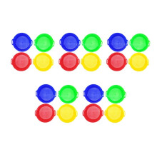 20PCS Stop Sand Sifter Sieves Toy for Sand Beach 20 Pack Set Red  Yellow Green for Children Kids Toy