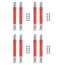 8PCS Metal CVD Drive Shaft 110-160mm for 1/10 RC Rock Crawler Axial SCX10 90046 Trx4,Red