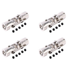 4X Rc Doppel Universal Gelenk Kardan Gelenk Gimbal Kupplungen mit Schraube, 5 X 5 mm