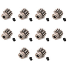 10X Metal Motor Gear Pinion Gear 32P 11T 3.175Mm 6747 for Rustler 4X4 TRX4 6X6 TRX6 RC Car Parts