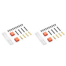 2X Metal Servo Fixed Mount Bracket Kit for WPL B14 B16 B36 C24 C34 1/16 RC Truck Car Upgrade Parts Accessories,Red