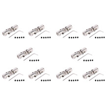 10X Rc Double Universal Joint Cardan Joint Gimbal Couplings with Screw,6x6Mm