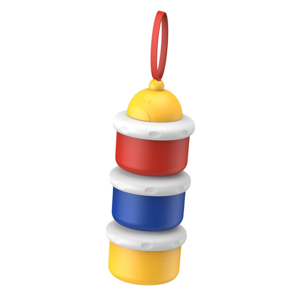 Milk Powder Dispenser with Leakproof Stackable Compartments for Baby Formula and Snacks Travel Use