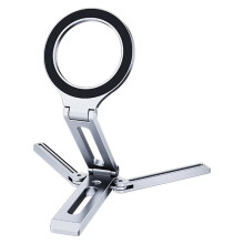 Magnetic Phone Tripod Multifunctional Folding Phone Holder Portable Desktop Phone Mount for Phone Video Recording Travel