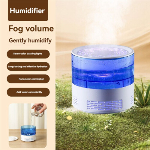 Atomization Humidifier for Bedroom Large Room Office Essential Oil Diffuser with Colorful Night Light