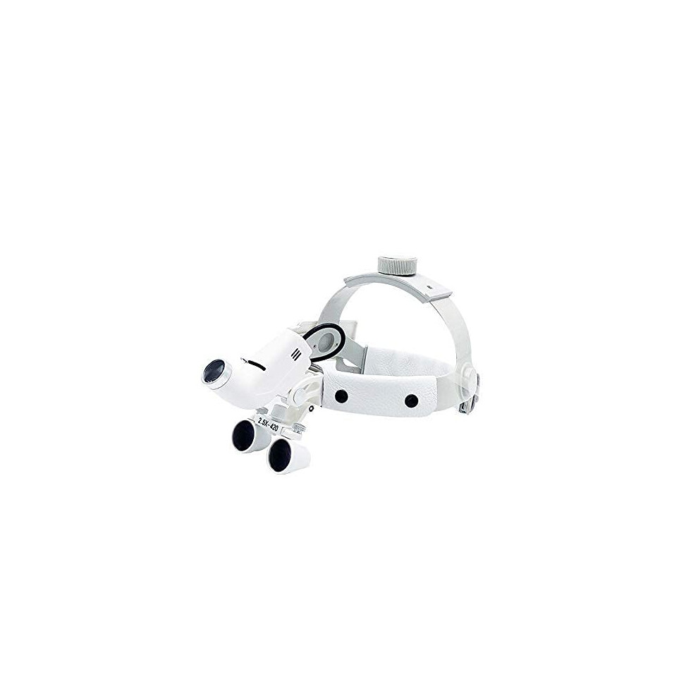 Dental Surgical Loupes 2.5x Magnification with LED Dental Headlight 420mm Working Distance