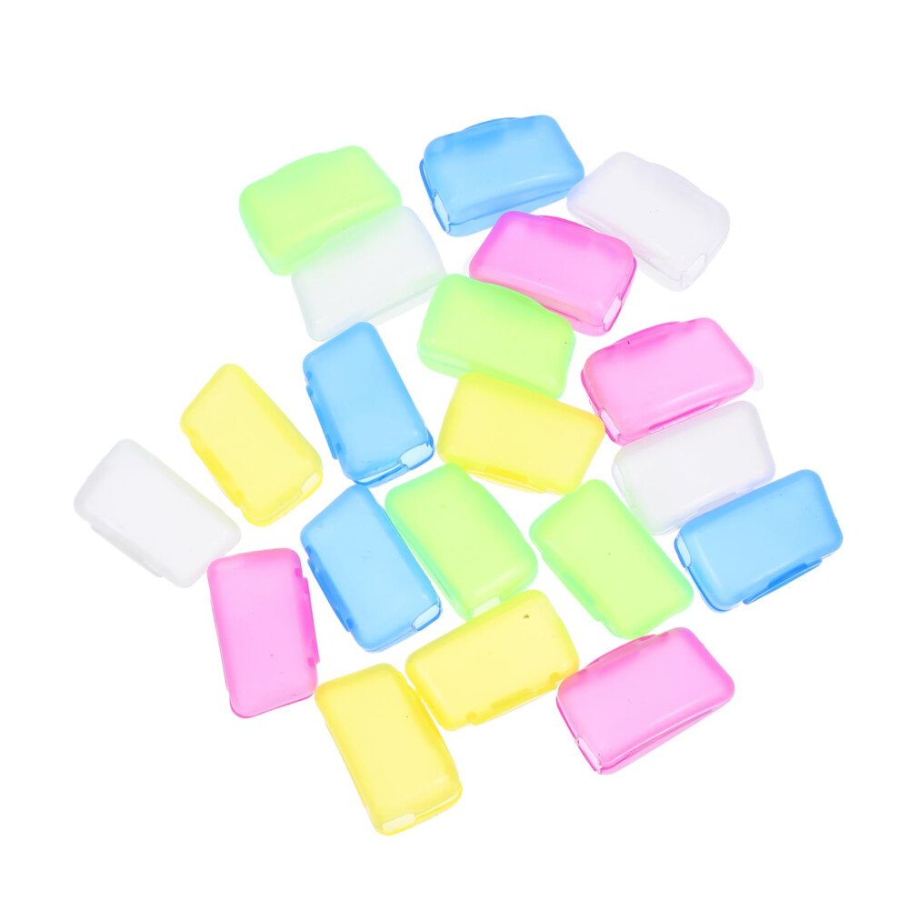 Travel Toothbrush Case Set of 20 Durable Covers for Hygienic Bristle Protection and Universal Fit