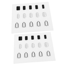 Nail Art Stamper Kit with Transparent Silicone Mat, Soft Jelly Surface, Precise Design Transfer for Home and Salon
