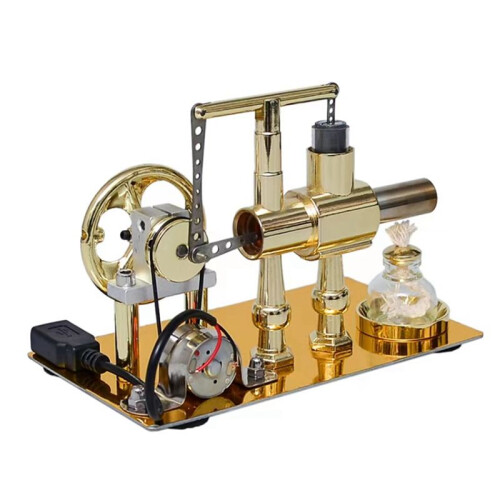 Hot Air Single Cylinder Stirling Engine Generator Physics Popular Science Production Electricity Power Generator Model 1