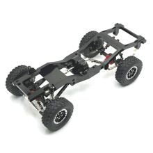 För MN 1/12 MN82 LC79 RC Bilreservdelar Metalluppgradering Bilram Modifiering Chassi Ramsats Svart