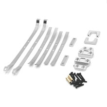 Für MN 1/12 MN82 LC79 RC-Autoersatzteile, Metall, Verbessertes Hinterachsfederbefestigungsset, Silber