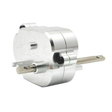Pour 1/12 MN82 LC79 MN78 RC Pièces de Mise à Niveau de Voiture Ensemble de Transmission Ensemble de Boîte de Vitesses en Métal Argent