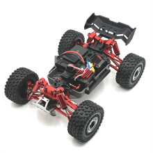 Para 1/16 MJX 16207 16208 16209 16210 H6V3 M162 M163 RC Peças de Atualização de Carro Kit de Braço de Bainha Frontal Vermelho