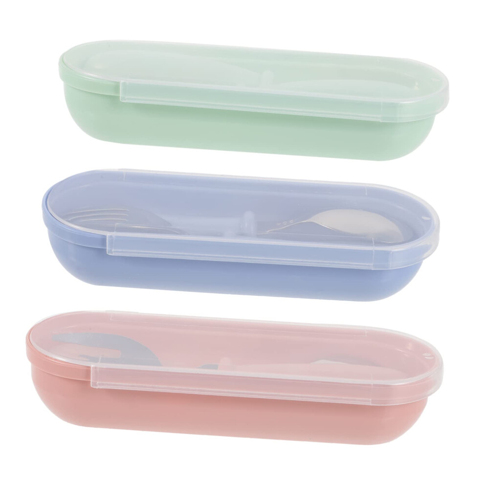 Toddler Utensils Set with Case Ergonomic NonSlip Grip Rounded Safe Edges Kids Fork and Spoon Set