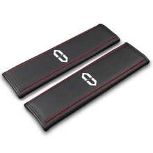 Car Seat Belt Covers for Aito SERES M5 M7 M9, Soft Breathable Leather Shoulder Pads with Velcro