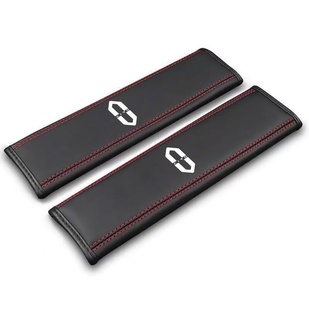 Car Seat Belt Covers For Aito Seres M5 M7 M9, Soft Breathable Leather Shoulder Pads With Velcro 9169991163604