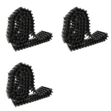3X Plastic Baan voor Demping Robotic Car Model, Ketting voor Rupsvoertuig Clawler Track-Type Tankaccessoire DIY RC Speelgoed