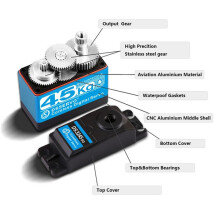 Servomoteur Numérique Sans Noyau DS3245M 45 Kg, 8,4 V, Couple de 51 Kg/cm, Étanche, pour Voiture Robot RC Baja 1/8 1/10, 180 .