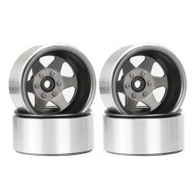 4pcs 1.9" Beadlock Negative Offset -8.9mm Wheel Rim Hub for 1/10 RC Car Gen8 VS4-10 Redcat SCX10 90047 TF2 D110 Grey