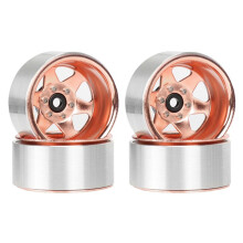 4pcs 1.9" Beadlock Negative Offset -8.9mm Wheel Rim Hub for 1/10 RC Car Gen8 VS4-10 Redcat SCX10 90047 TF2 D110 Rose Gold