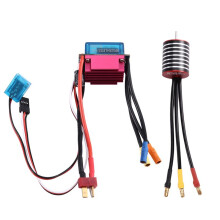 Motor Sin Escobillas 2430 para Coche RC de Carreras de Drifting Todoterreno Truck de 1/8, 1/10, 1/12 y 1/14 con ESC de 30 A y 6300 KV.