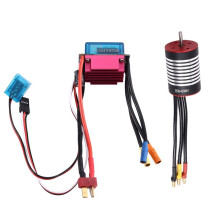 Motor Sin Escobillas 2430 para Coche RC de Carreras de Drifting Todoterreno Truck de 1/8, 1/10, 1/12 y 1/14 con ESC de 30 A y 4500 KV.
