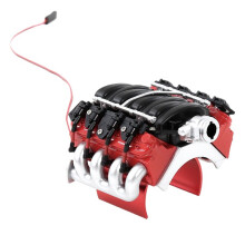 Simulate LS7 V8 Engine Motor Radiator Fan for 1/10 RC Crawler Car SCX10 TRX4 D90