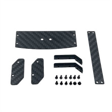 RC Car Upgrade Carbon Fiber Tail Wing Kit for 1/24 244016 LOSI 1/24 Micro-B RC Car Accessories