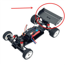 RC Car Upgrade Carbon Fiber Tail Wing Kit for 1/24 244016 LOSI 1/24 Micro-B RC Car Accessories