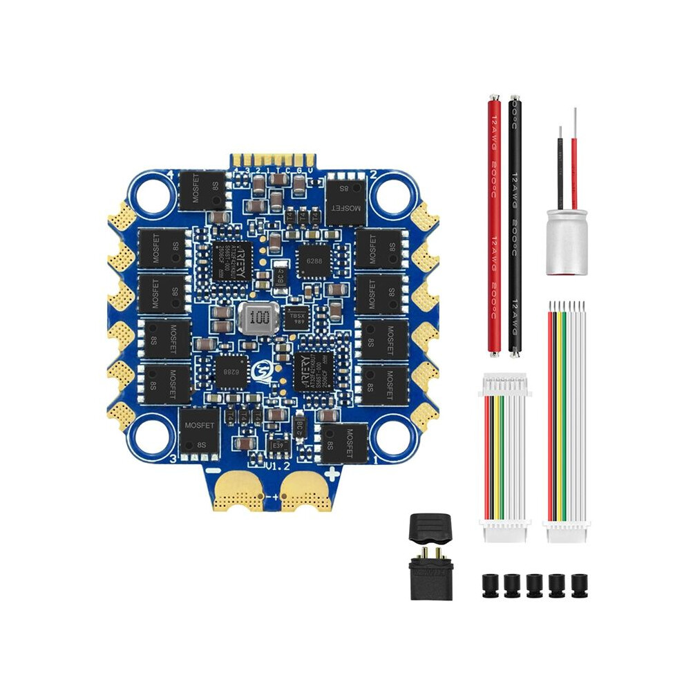 Sequre Blueson A2 128Khz 4In1 Electronic Speed Controller For Fpv Drones Racing & Freestyle 8S 70A Am32 4713713378477