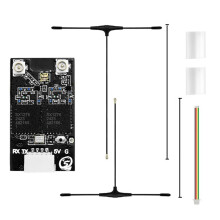 SEQURE ELRS 915MHz/868MHz Dual Antenna 120mm 220mm Dual RX Diversity Receiver for FPV Fixed-Wing Aircraft