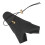 PU Leather Archery Hand Guard Protector Adjustable Outdoor Black 2