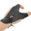 PU Leather Archery Hand Guard Protector Adjustable Outdoor Black 3