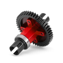 RC Car 46T Arbre Droit Central Engrenage Droit Différentiel Central Assemblé pour 1/8 4WD SLEDG RC Car Accessoires Rouge