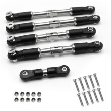 RC Auto Upgrade Trekstangen Draaiende As Stuurstang Set voor Arrma 1/7 Infraction Limitless Felony 1/8 Typhon Upgrade Onderdelen